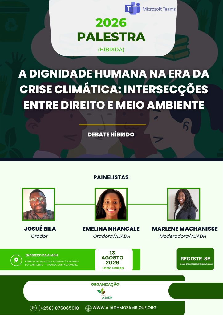 DEBATE HÍBRIDO: “A DIGNIDADE HUMANA NA ERA DA CRISE CLIMÁTICA: INTERSECÇÕES ENTRE DIREITO E MEIO AMBIENTE”
