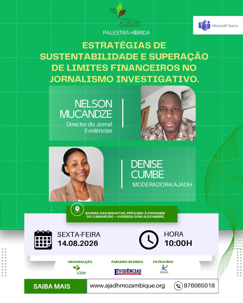 PALESTRA: ESTRATÉGIAS DE SUSTENTABILIDADE E SUPERAÇÃO DE LIMITES FINANCEIROS NO JORNALISMO INVESTIGATIVO.